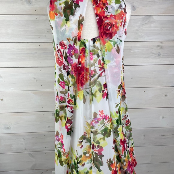 JBS Pink Floral A-line Retro Mod 1960s style Dress - Picture 2 of 7